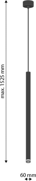 Żyrandol wiszący DPM SL-1279 G9 Black (5906881231128) - obraz 2