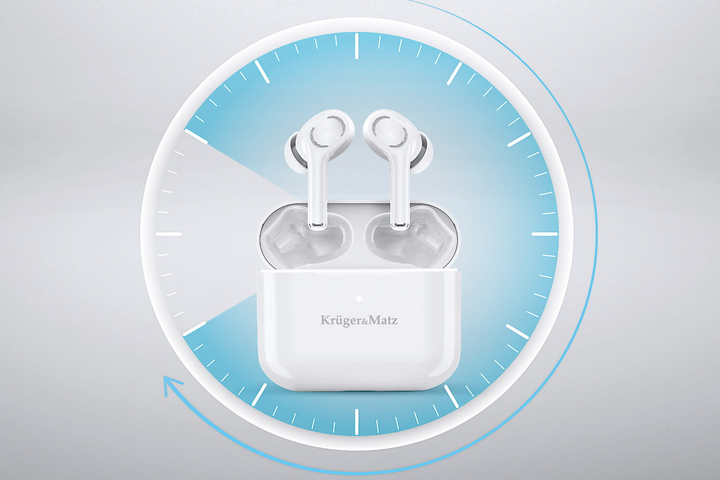 Słuchawki Kruger & Matz M4 Pro White (5901890069519) - obraz 12