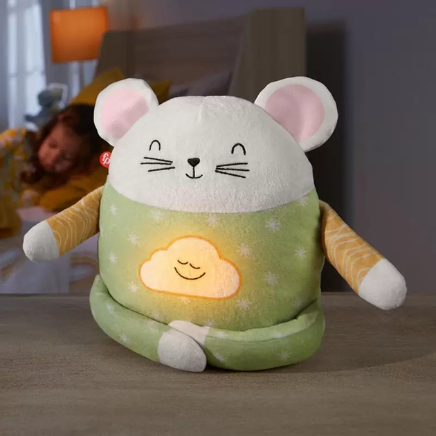 Zabawka Fisher Price HHH45 Myszka do spania interaktywna gadająca po grecku (194735067633) - obraz 2