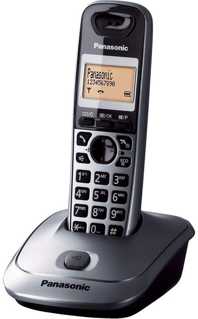 Телефон стаціонарний Panasonic KX-TG2511 FXM Titanium - зображення 2