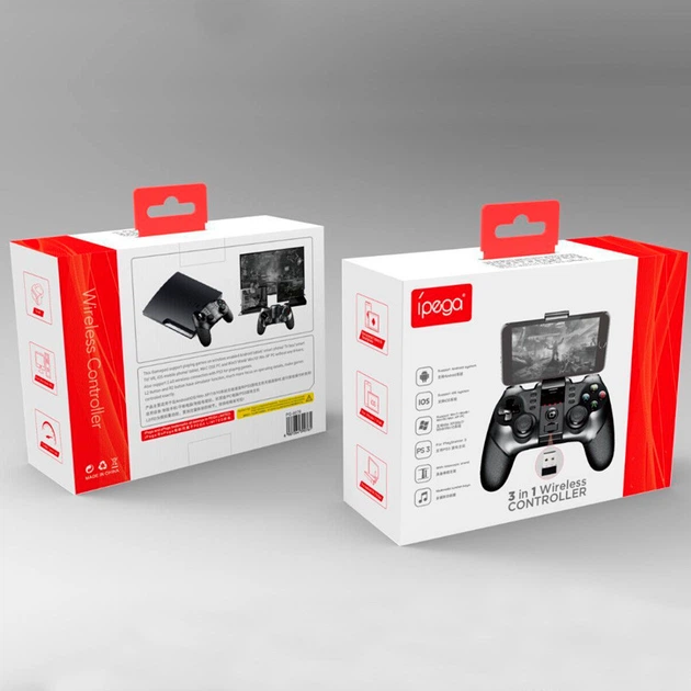 Беспроводной игровой геймпад iPega PG-9076 для Android/PC/IOS/PS3/Android Tv Box, джойстик для телефона, контроллер Black - Фото 7 Беспроводной игровой геймпад iPega PG-9076 для Android/PC/IOS/PS3/Android Tv Box, джойстик для телефона, контроллер Black - изображение 7