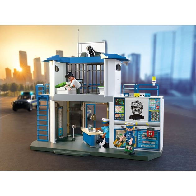 Zestaw zabawek dla dzieci Playmobil City Action Posterunek policji z miejscem przesłuchań 71874 (4008789718747) - obraz 3
