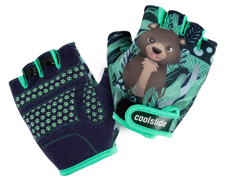 Rękawiczki rowerowe dziecięce Coolslide FOREST GLOVES BOY Granatowy (5902786219803) - obraz 1