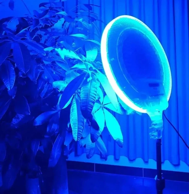 Круглая светодиодная лампа 45см RGB-LED Fill Light GS-450 14 цветных режимов и пульт ДУ - Фото 4 Круглая светодиодная лампа 45см RGB-LED Fill Light GS-450 14 цветных режимов и пульт ДУ - изображение 4