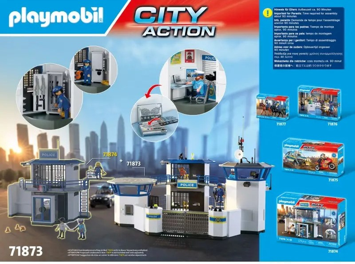 Набір дитячих іграшок Playmobil City Action Командний центр поліції 71873 (4008789718730) - зображення 4