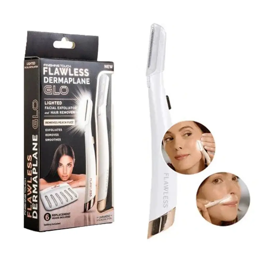 Женский триммер FLAWLESS GLO компактный с LED-подсветкой 1 батарейка AAA 99 г - изображение 2