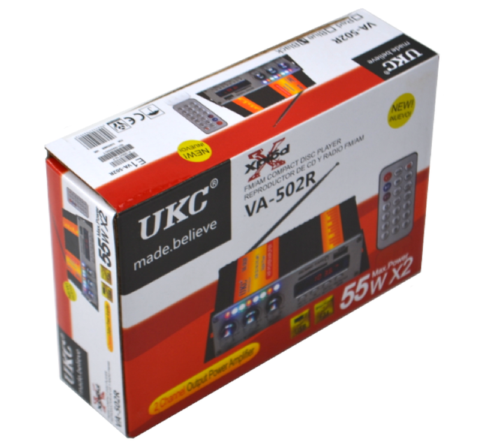 Усилитель звука VA-502R 2x55Вт USB MP3 поддержка SD до 8ГБ - изображение 5