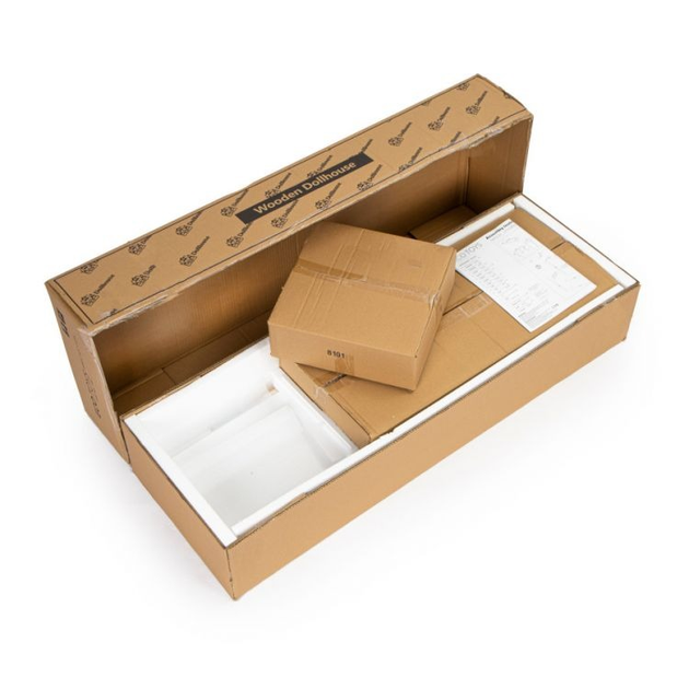Drewniany domek dla lalek Ecotoys rezydencja XXL Maya 28 elementów (8101) (5903769974887) - obraz 8