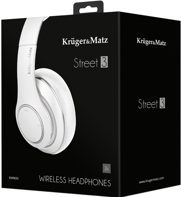 Słuchawki Kruger & Matz Street 3 White (5901890046930) - obraz 8