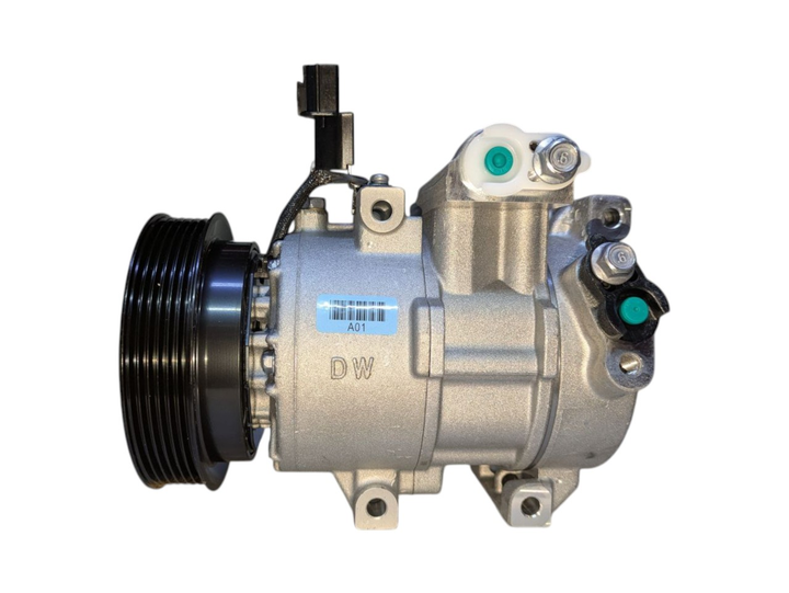 Компрессор кондиционера Hyundai Solaris 11-17, Hyundai i-20 08-14, Hyundai Accent 10-18 DOOWON 97701-1R000 (977011R000, 977011R001) - изображение 1