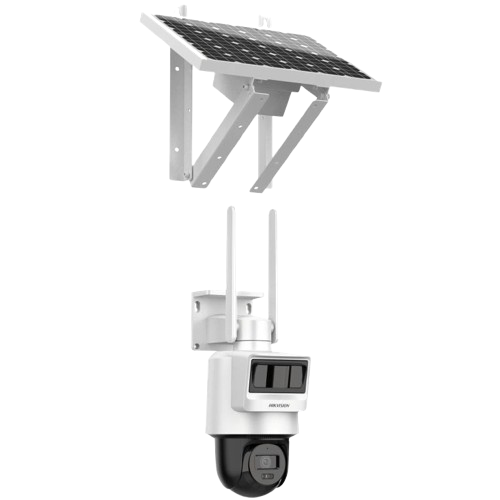 IP-відеокамера з сонячною панеллю Hikvision DS-2DE2C400IWG-K/4G/C05S10, 4 МП, фокус 2.8 мм, акумулятор, micro SD до 512GB, White - зображення 4