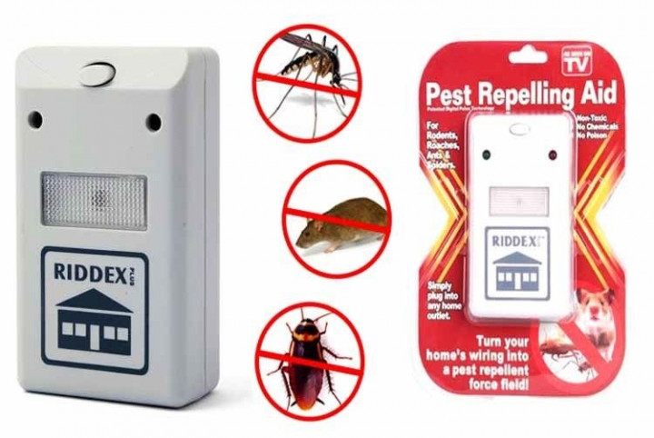 Ультразвуковий відлякувач TV One Pest Repeller RIDDEX електронний відлякувач для мишей гризунів та тарганів (2271) - зображення 3