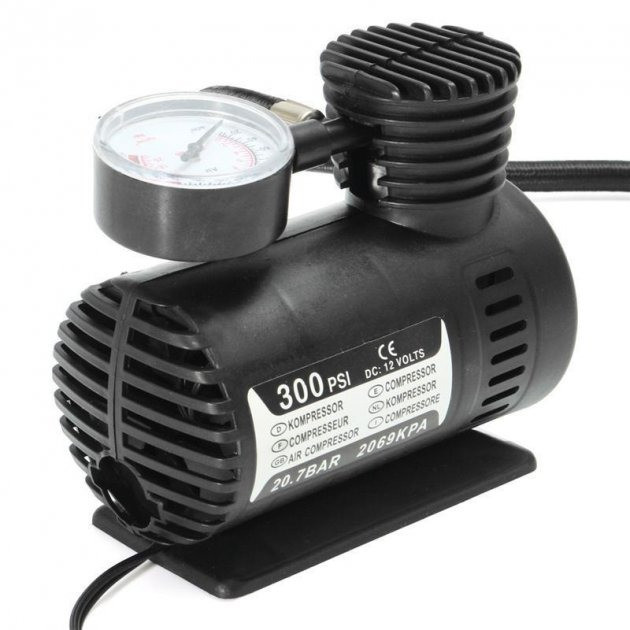 Автомобильный электрический насос Air Pomp Ji030 12V 250 PSI с манометром (5274) - изображение 5