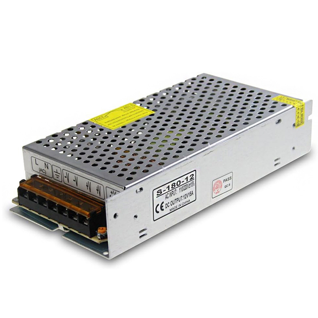 Импульсный блок питания UKC Switching Power Supply 12V 15A для LED ламп с пассивным охлаждением (678) - изображение 4