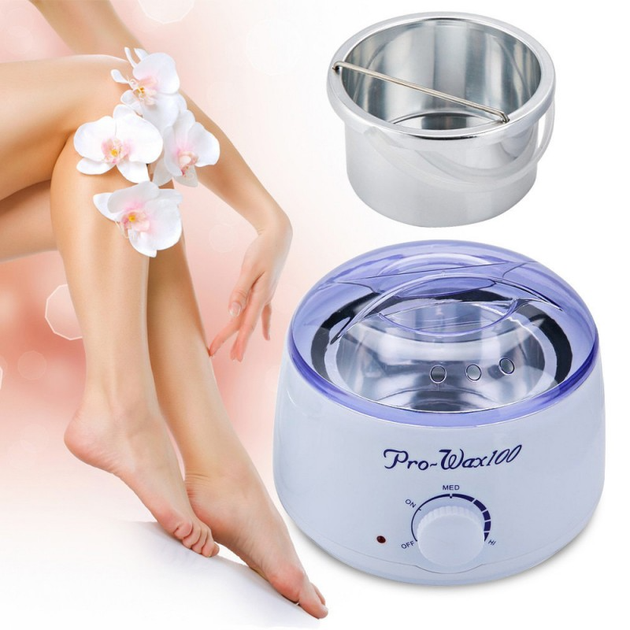 Воскоплав баночный с терморегулятором TV One PRO-WAX 100 White Original для воска в гранулах и таблетках на 400 мл. (5206) - изображение 5
