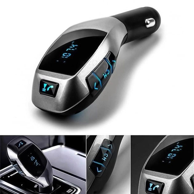 Автомобильный bluetooth fm модулятор A+ X5 ВТ для автомагнитолы mp3/фм трансмиттер с дисплеем (3033) - изображение 2