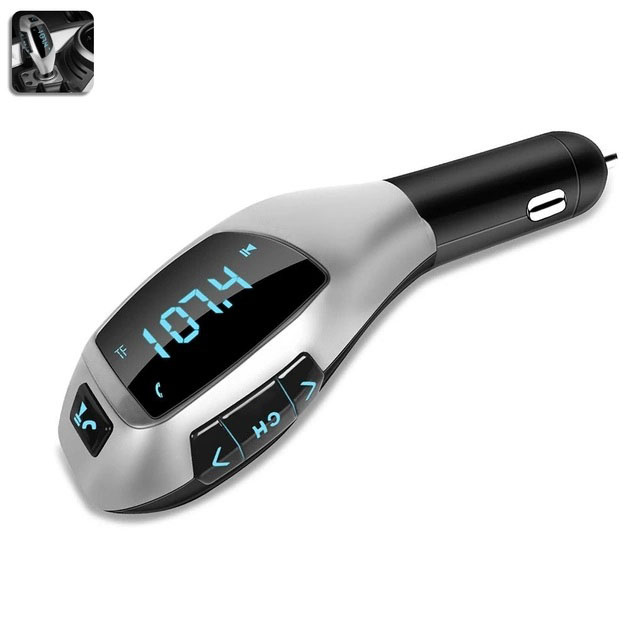 Автомобильный bluetooth fm модулятор A+ X5 ВТ для автомагнитолы mp3/фм трансмиттер с дисплеем (3033) - изображение 4