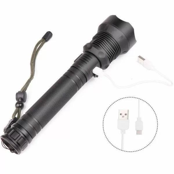 Мощный светодиодный фонарь Bailong BL-X82-P90 ручной с линзой аккумуляторный LED (6435) - Фото 1 Мощный светодиодный фонарь Bailong BL-X82-P90 ручной с линзой аккумуляторный LED (6435) - изображение 1