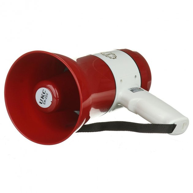 Рупорный громкоговоритель UKC MEGAPHONE ER-22 с аккумулятором и регулятором громкости (5802) - Фото 5 Рупорный громкоговоритель UKC MEGAPHONE ER-22 с аккумулятором и регулятором громкости (5802) - изображение 5