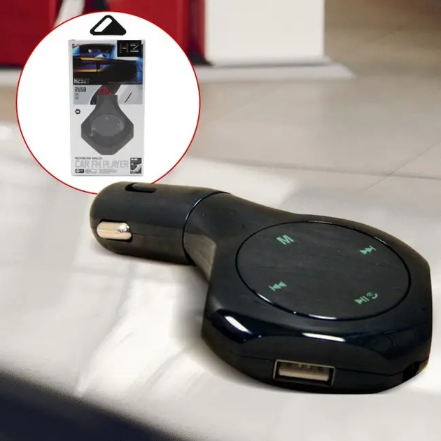 Автомобильный FM MP3 трансмиттер AUX HZ H29 модулятор с Bluetooth microSD USB Hands Free с Пультом Черный (3104) - Фото 4 Автомобильный FM MP3 трансмиттер AUX HZ H29 модулятор с Bluetooth microSD USB Hands Free с Пультом Черный (3104) - изображение 4