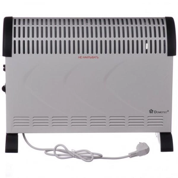 Обогреватель электрический конвектор напольный Domotec MS-5904 2000W с терморегулятором белый (4190) - изображение 2
