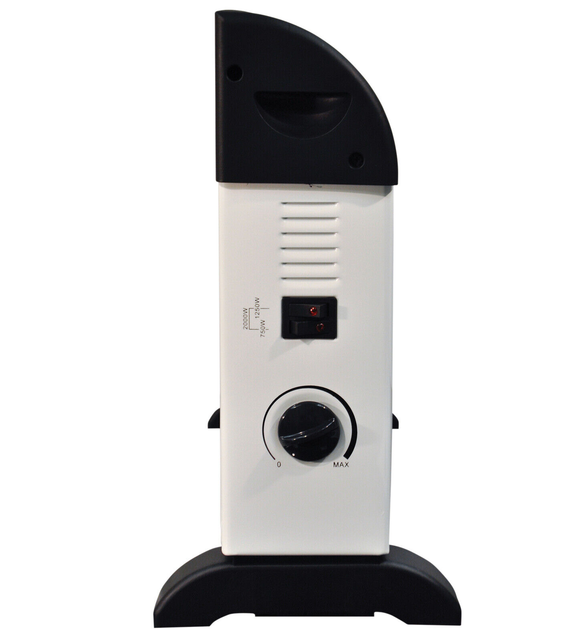 Обогреватель электрический конвектор напольный Domotec MS-5904 2000W с терморегулятором белый (4190) - изображение 6