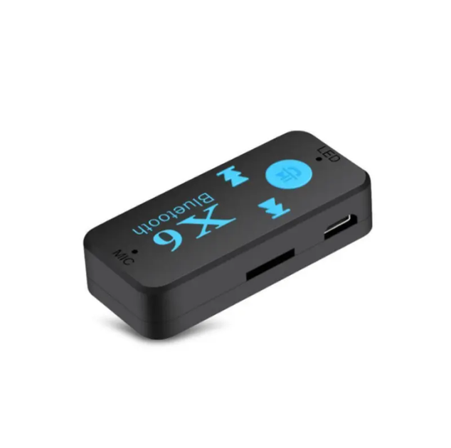 Блютуз адаптер в машину A+ Wireless Receiver X-6 Bluetooth AUX ресивер в авто hands free для автомобиля (5269) - изображение 5