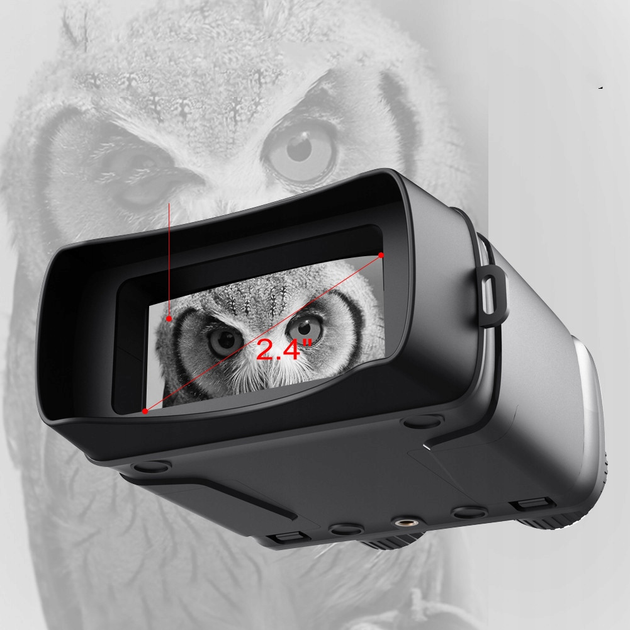 Цифровой бинокль ночного видения с экраном Night Vision R6 прибор с ИК подсветкой для охоты и туризма до 300 м черный (7365) - изображение 4