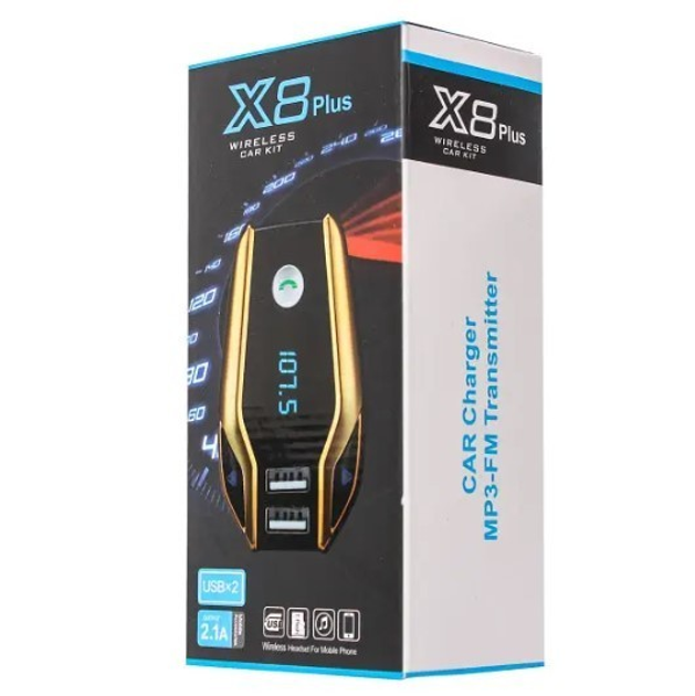 Автомобильный трансмиттер/модулятор X8 PLUS Bluetooth фм трансмиттер в машину Модулятор для автомобиля (3120) - изображение 5