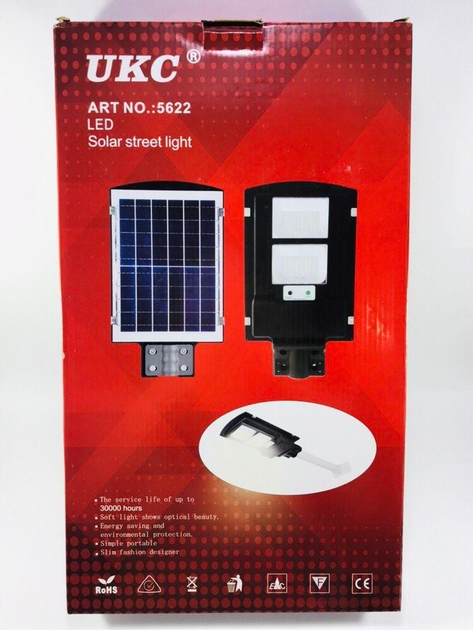 Вуличний ліхтар на сонячній батареї Solar Street Light для приватного будинку на стовп (4437) - зображення 6