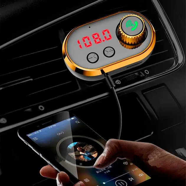 Трансмитер FM MOD CAR Q16 BT Aroma Автомобильный FM Модулятор Bluetooth авто адаптер с ароматизатором (3077) - изображение 8