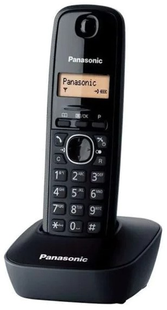 Telefon stacjonarny Panasonic KX-TG1611 FXH Black - obraz 1