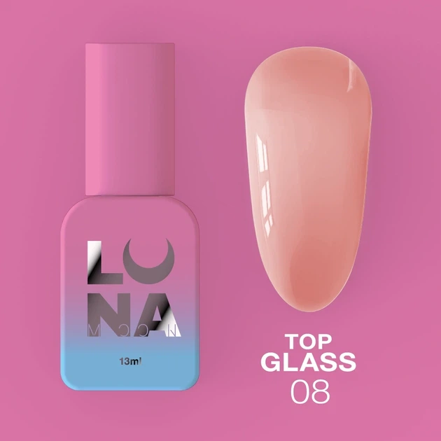 Топ для гель-лаку LUNA Top Glass №08 13ml - зображення 5