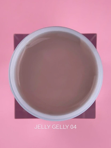 Моделирующий гель-желе LUNAMoon Jelly Gelly №4 – светло-коричневый, на 15 мл – для наращивания и укрепления ногтей - изображение 3