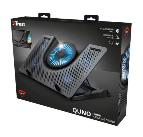 Підставка для ноутбука до 17" Trust GXT 1125 Quno, Black (23581) - зображення 6