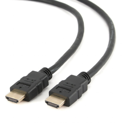 Кабель HDMI - HDMI 1.8 м Cablexpert Black, V.2.0, 4К 60 Гц, позолочені конектори (CC-HDMIL-1.8M) - зображення 2