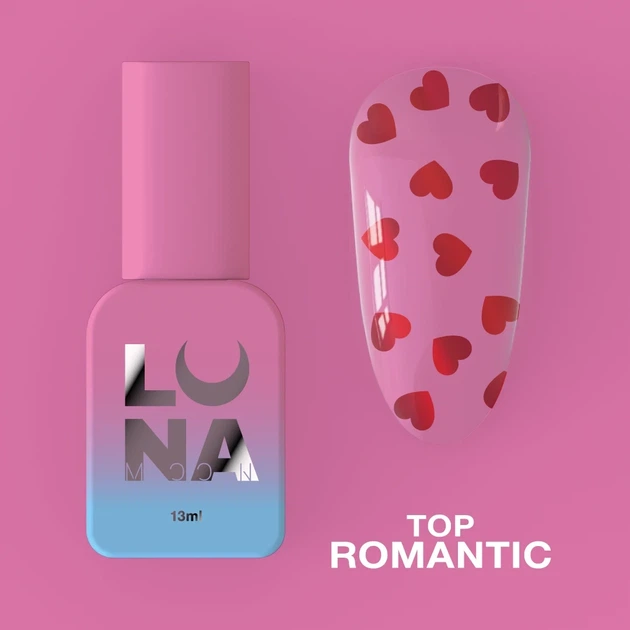 Топ для гель-лаку LUNA Top Romantic 13ml - Фото 2 Топ для гель-лаку LUNA Top Romantic 13ml - зображення 2