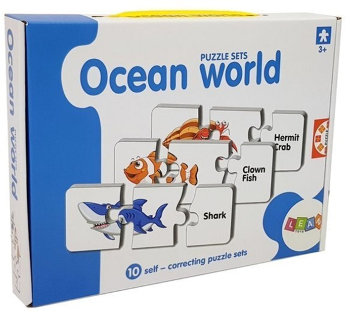 Розвиваючий пазл Lean Toys Світ океану 10 з'єднань 7808 (5903802453997) - зображення 1