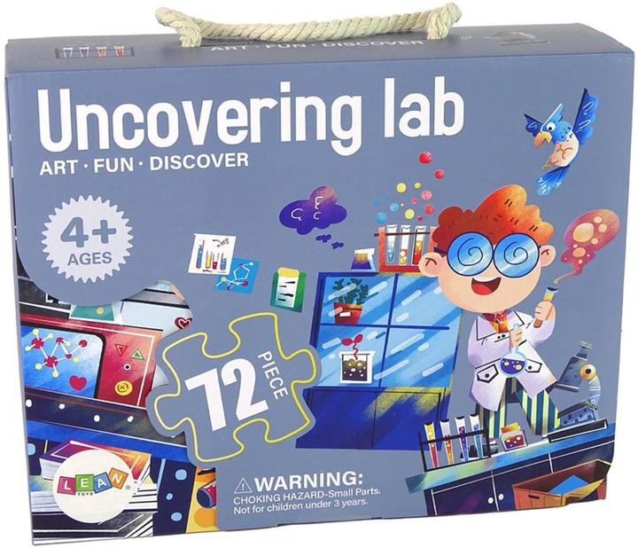 Пазл Lean Toys Наукова лабораторія 72 елемента 14185 (5905679070505) - зображення 1