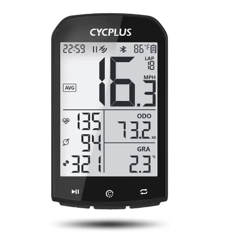 Велокомпьютер gps cycplus m1 bluetooth 5.0/ant+синхронизация со strava, поддержка датчиков пульса, каденса - Фото 1 Велокомпьютер gps cycplus m1 bluetooth 5.0/ant+синхронизация со strava, поддержка датчиков пульса, каденса - изображение 1