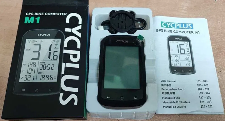 Велокомпьютер gps cycplus m1 bluetooth 5.0/ant+синхронизация со strava, поддержка датчиков пульса, каденса - Фото 8 Велокомпьютер gps cycplus m1 bluetooth 5.0/ant+синхронизация со strava, поддержка датчиков пульса, каденса - изображение 8