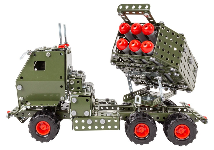 Металлический конструктор ТехноК Himars арт.8355, 730 деталей, подвижные ракеты, от 7 лет - изображение 3
