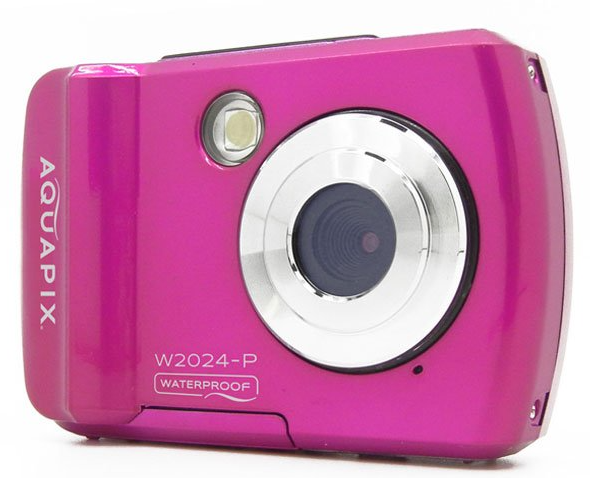 Компактный фотоаппарат Easypix Aquapix W2024 Splash / 5 Мп CMOS / HD 720 p 30 fps / 8× цифровой зум / Водонепроницаемый до 3 м / Ударопрочный / Розовый Б/В - изображение 3