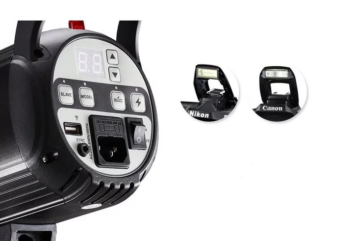 Студійний спалах Godox SK400 Black Б/В - Фото 2 Студійний спалах Godox SK400 Black Б/В - зображення 2