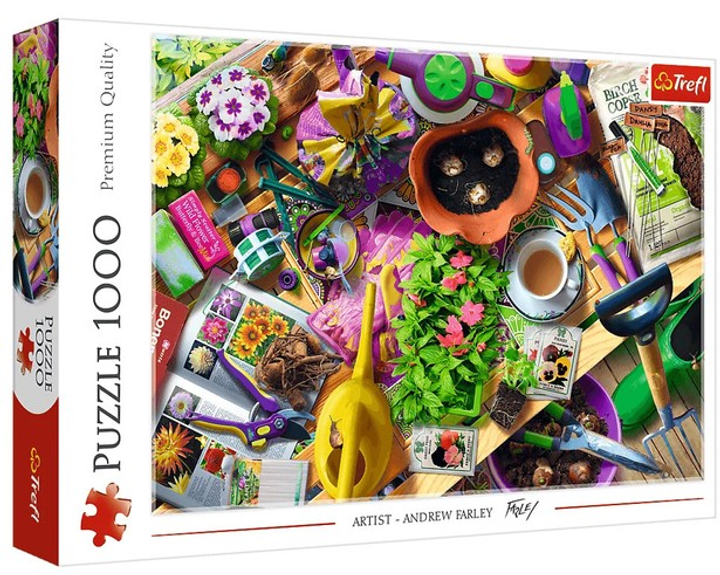 Puzzle Trefl Porządki w ogrodzie 1000 elementów 10927 (5900511109276) - obraz 1