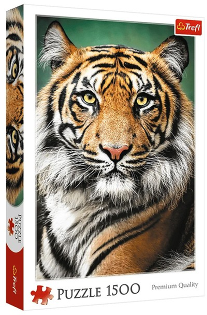 Puzzle Trefl Portret tygrysa 1500 elementów 26204 (5900511262049) - obraz 1