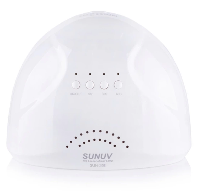 Лампа для маникюра с кварцевыми диодами LED+UV SUNUV SUN1 Special Edition 36W White белая (Оригинал) - изображение 2