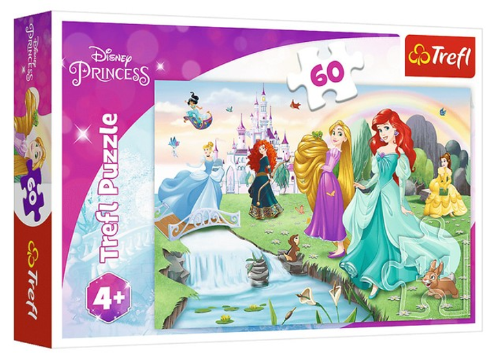Puzzle Trefl Poznaj Księżniczki 60 elementów 17361 (5900511173611) - obraz 1