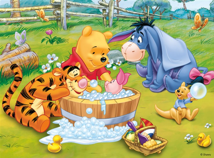 Puzzle Trefl Kubuś Puchatek Kąpiel Prosiaczka 30 elementów 18198 (5900511181982) - obraz 2