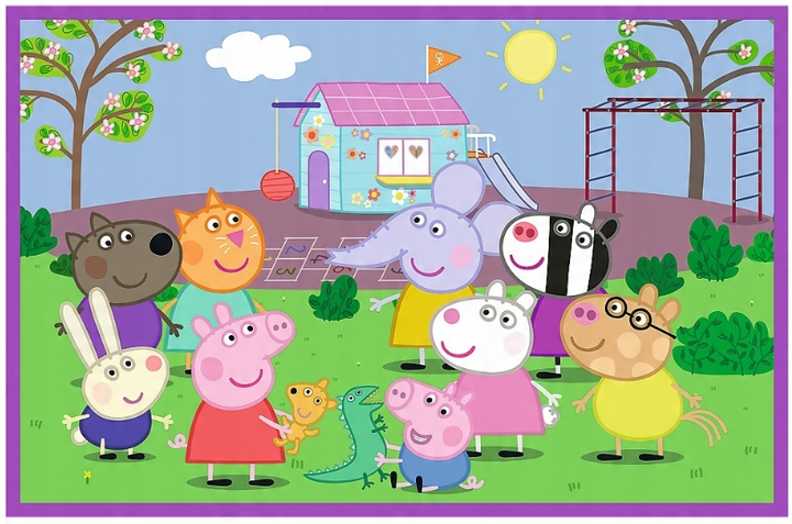 Zestaw Puzzle Trefl Peppa na placu zabaw 2 x 24 elementy 34435 (5900511344356) - obraz 2